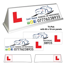 Custom Design Rover Roof Sign Tri-Pak